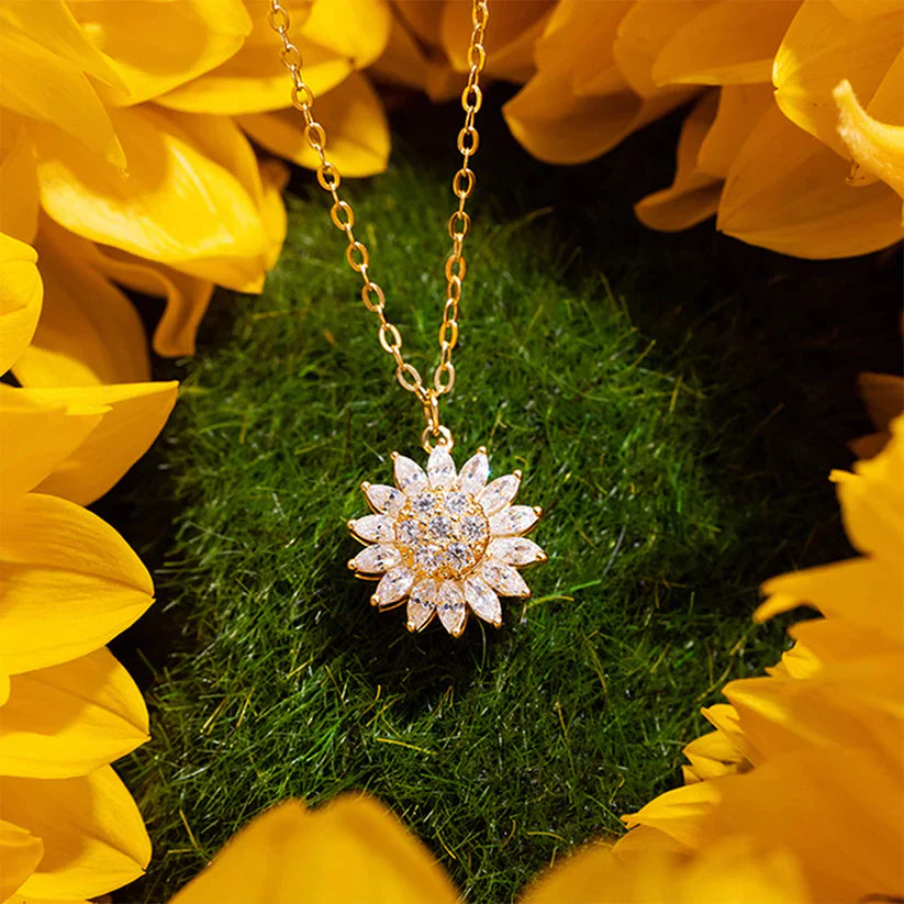 Collar Giratorio de Girasol, un Movimiento de Amor y Serenidad