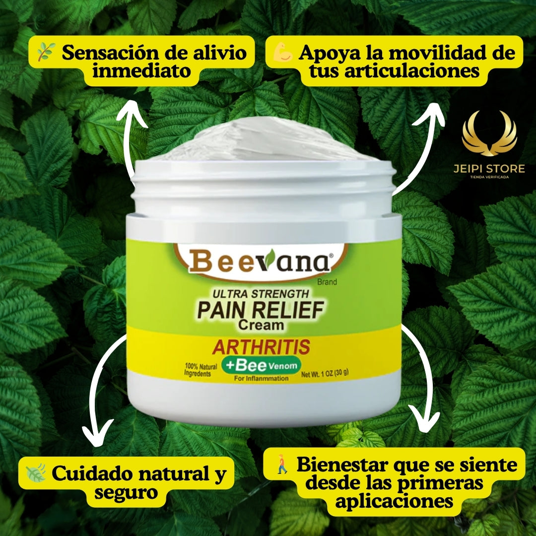 4 Unidades Crema Beevana Con Veneno De Abeja - Para dolores y articulaciones Original ®