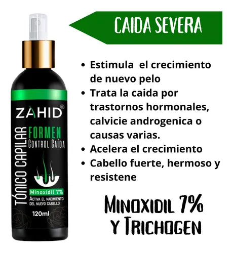 Shampoo Intensive Minoxidil 7% Tratamiento® + Tónico Capilar OBSEQUIO