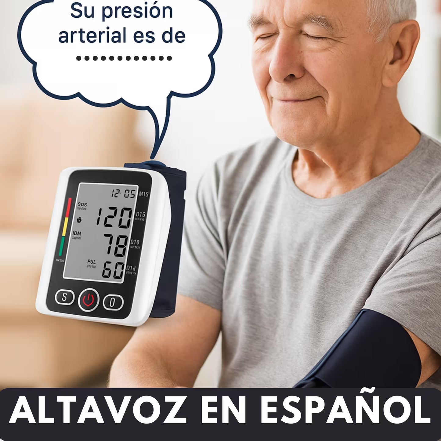 Combo de Glucometro + Tensiometro + Oximetro Digital