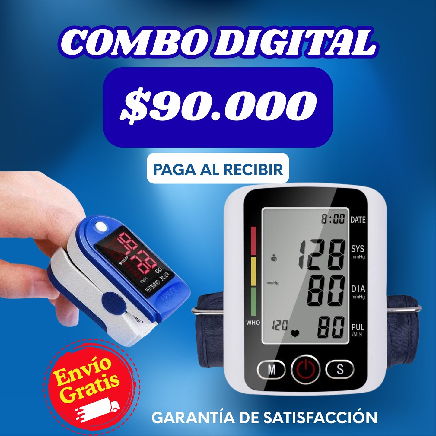 Kit de Tensiometro y Oximetro Digital®