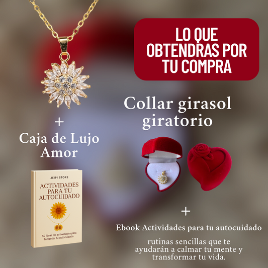 Collar Giratorio de Girasol, un Movimiento de Amor y Serenidad