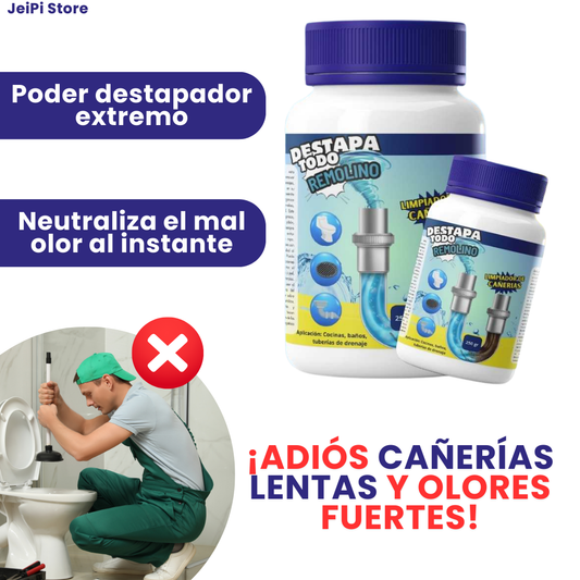 Destapa cañerías Wild Tornado ®  2 x 1